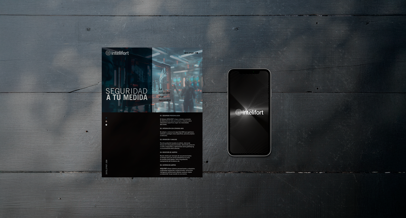 Flyer y pantalla iphone