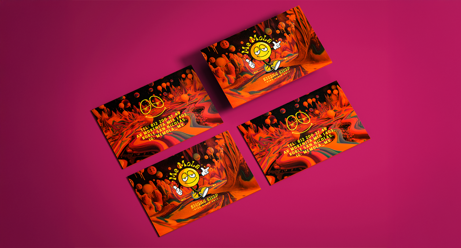 Branding y comunicación visual desarrollada por ATO para la tienda Me Mola.